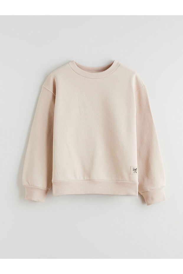 Zero Roba Collar Bow Detail Thick Sweatshirt for Girls from Uzg Store for Style Enthusiasts