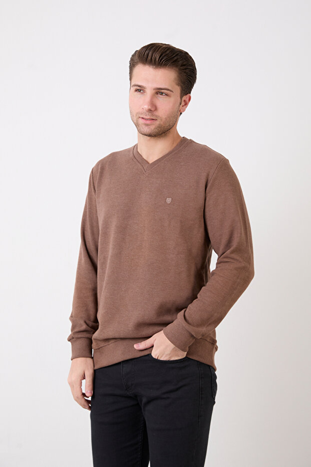 V Yaka Selanik Sweatshirt - 1