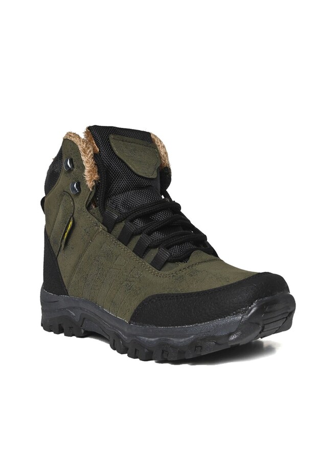 Sten Men's Zippered Gear Sole Fur Boots - 2