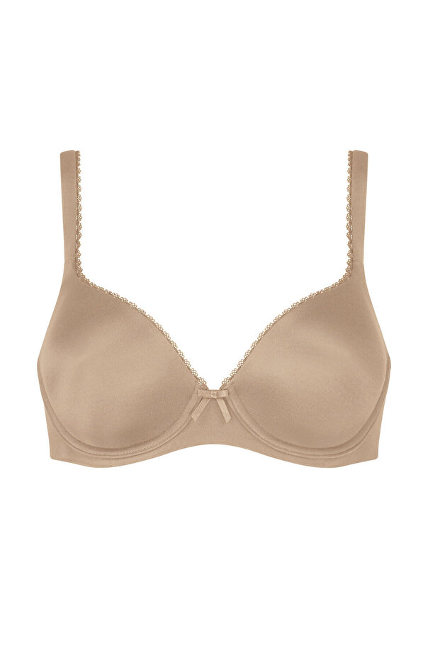 Σουτιέν Perfectly Soft, μισό κύπελλο, με ενίσχυση και μπανέλα, Triumph, 80E EU, ανοιχτό μπεζ - 1