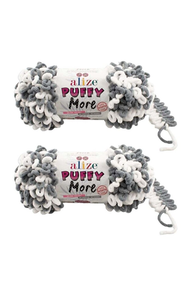 بكرتان من خيط الصوف Puffy More رقم اللون 6558
