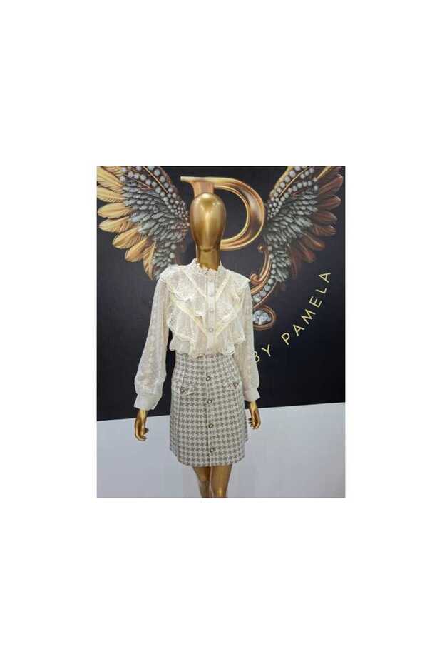 LAYLA CREAM SHIRT - CREAM, ONE SIZE - 3