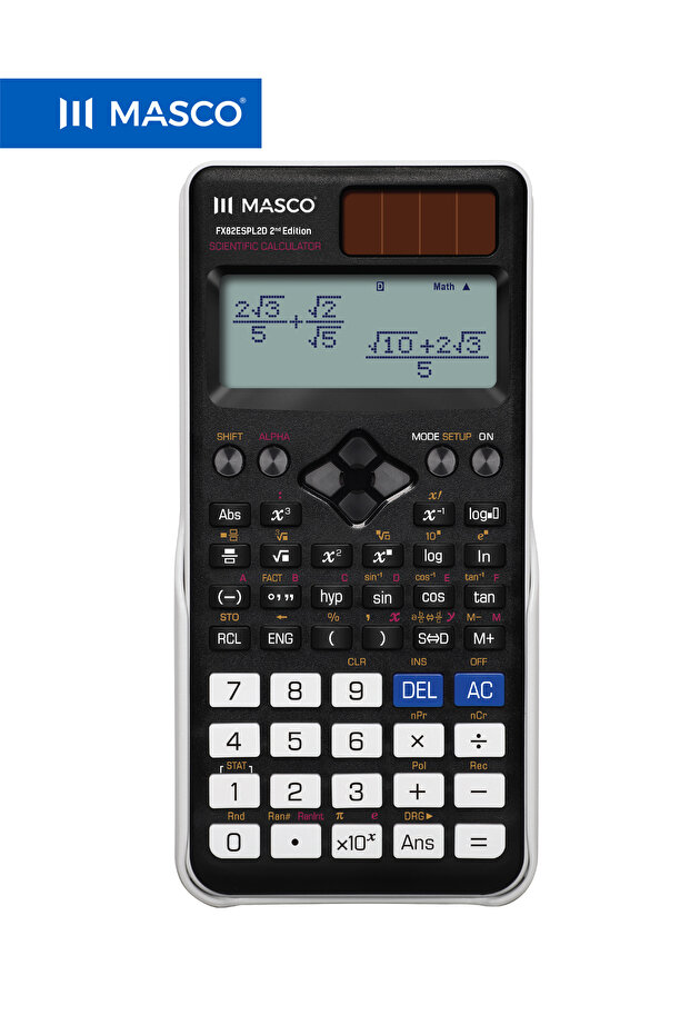 الآلة الحاسبة العلمية FX-82ES Plus (الإصدار الثاني)، 252 وظيفة