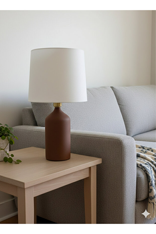 LUMİN MODERN ABAJUR ( E27 Rustik Ampül HEDİYE ) - 1