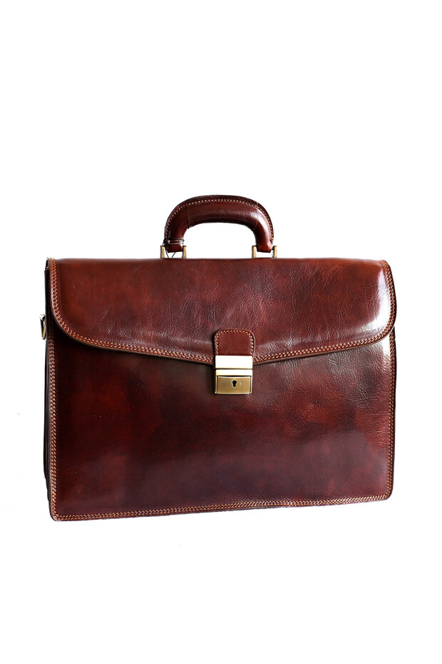 Genuine leather briefcase S118 - 2
