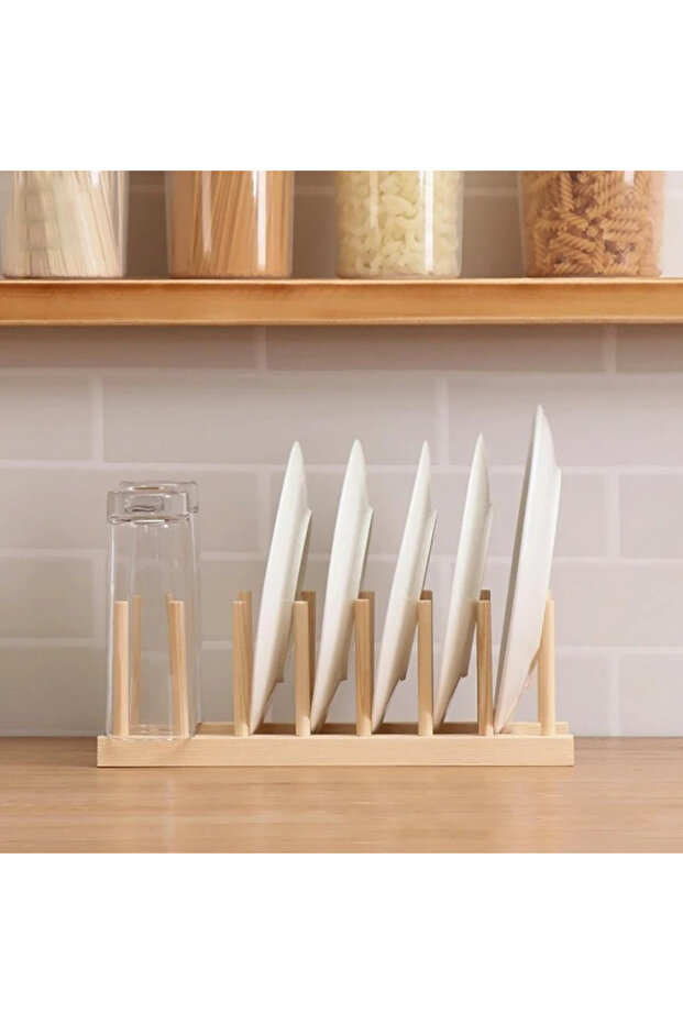 حامل منظم متعدد الأغراض من الخيزران - 4