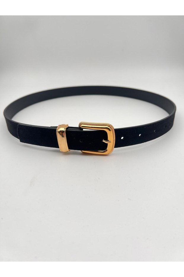 Suede/Gold Buckle Women's Belt Coat Belt Trouser Belt, Suede Belt.