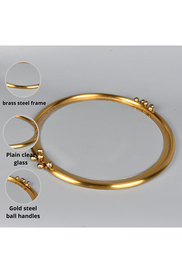 صينية تقديم شفافة من الأكريليك، 43 سم - 1