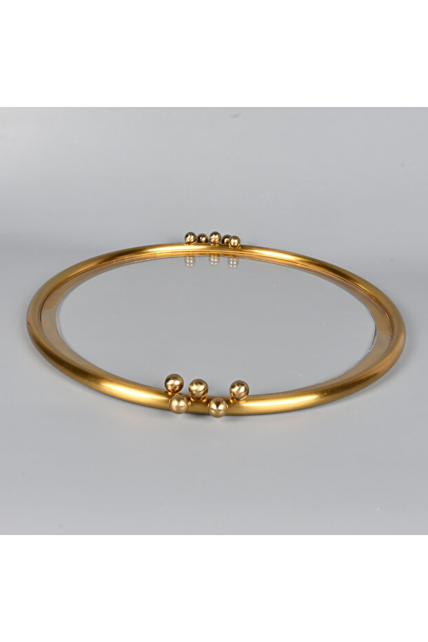 صينية تقديم شفافة من الأكريليك، 43 سم - 3