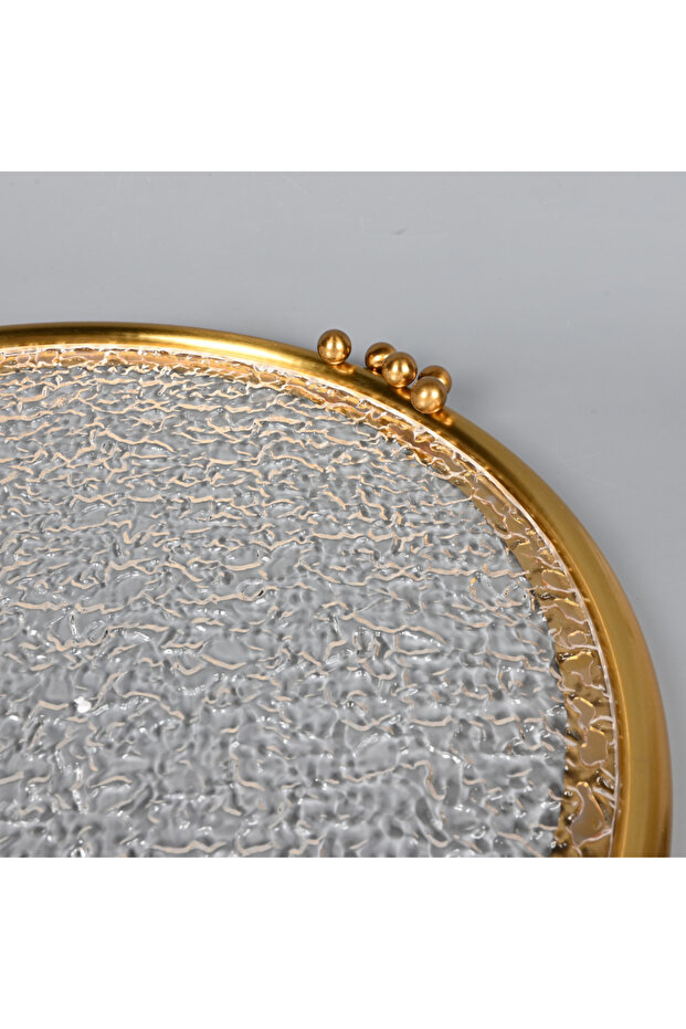 صينية تقديم دائرية من الأكريليك 43 سم - 4