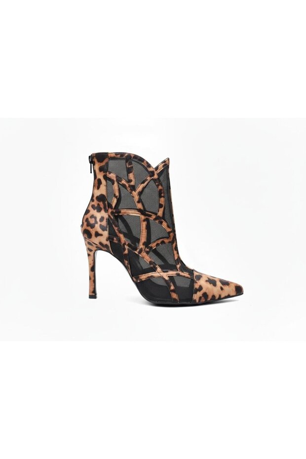 Leopard Pattern High Heel Style Women's Boots - 1
