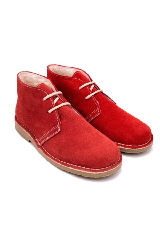 SAFARI RED FUR BOOTS - 1