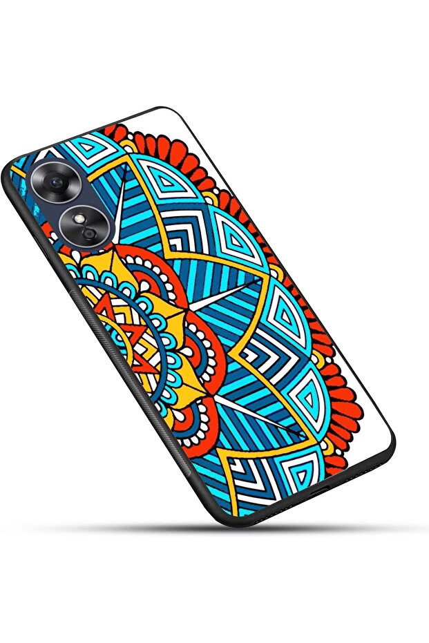 Mandala Pattern Protective Case for Oppo A17 - 6