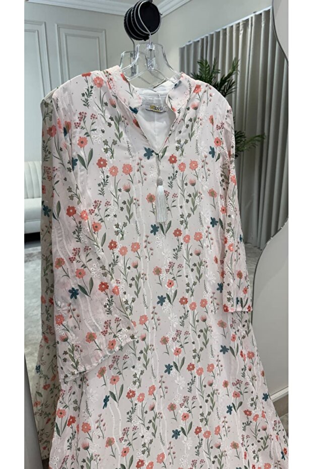 Women's floral jalabiya - 4