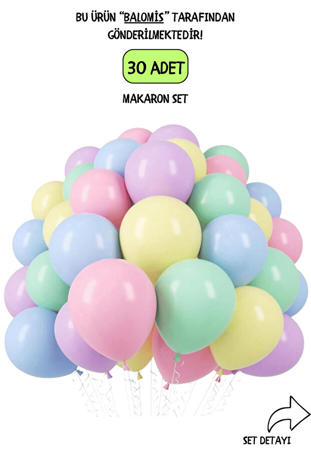 11 Inch Color Balloon Set in Pastel Macaron Shades
