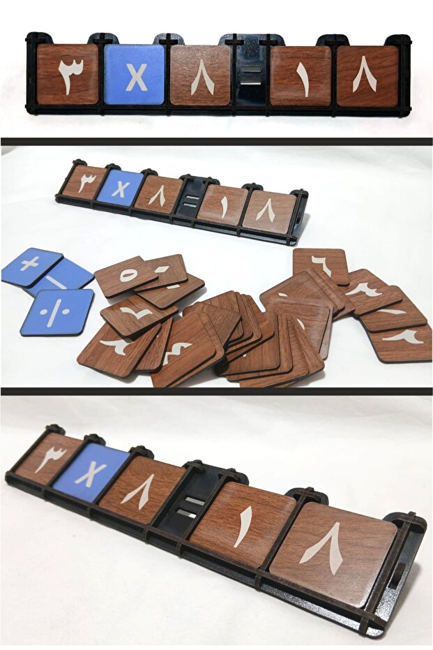 Wooden Math Operation Set with Arabic Numerals – Montessori Educational Toy | Four Operations