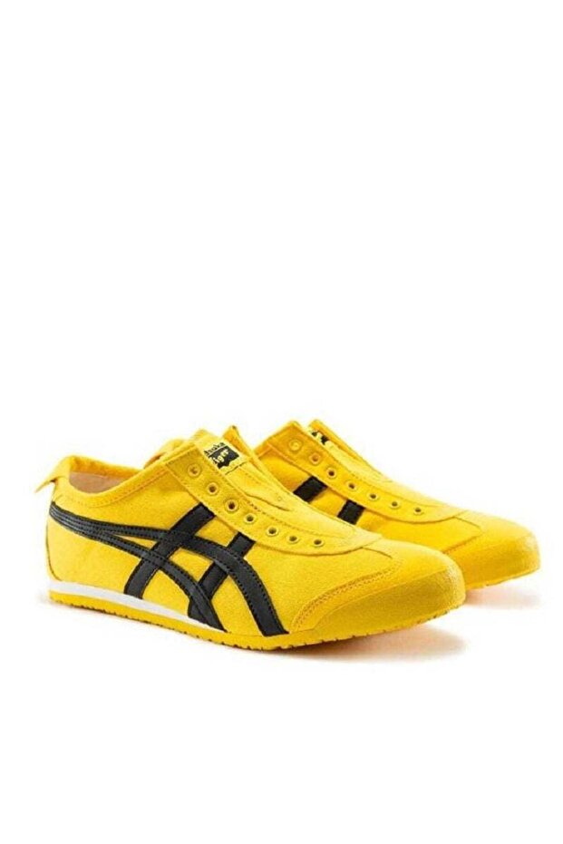 MEXICO 66 Slip-On Canvas Casual Colorblock Sneakers Shoes Yellow/Black - 2