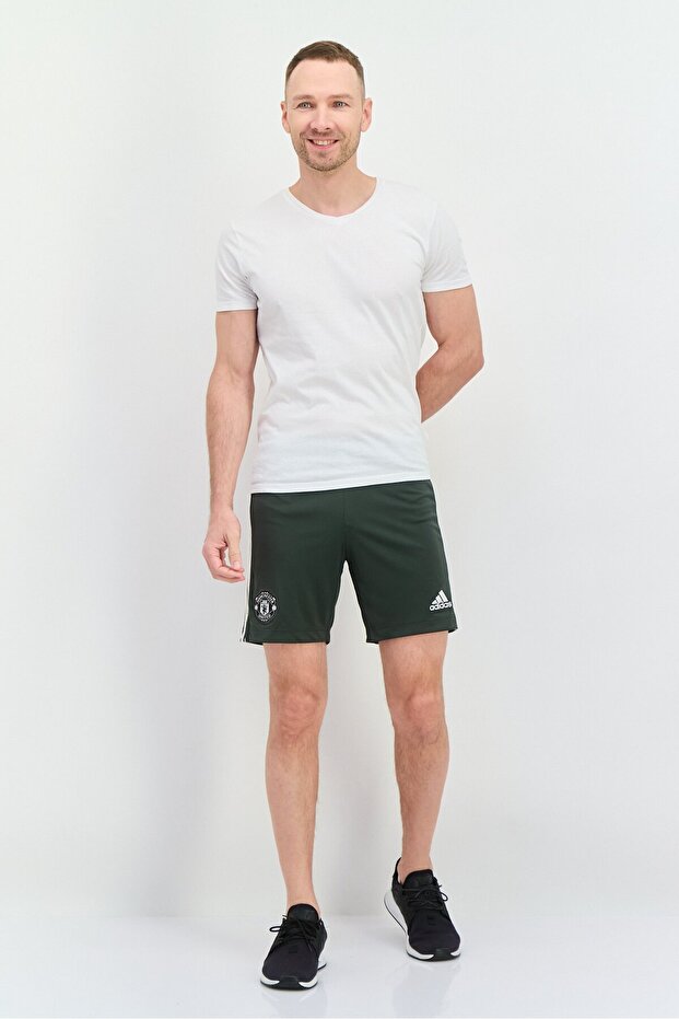 Men Sportswear Fit Manchester United Football Shorts, Dark Olive - 4