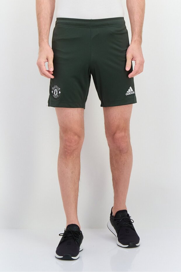 Men Sportswear Fit Manchester United Football Shorts, Dark Olive - 1