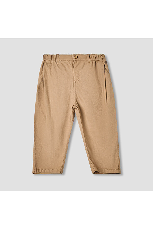 Solid Pants with Pockets - 1