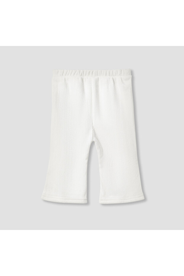 بنطال رياضي مطاطي مزين بفيونكة - 4