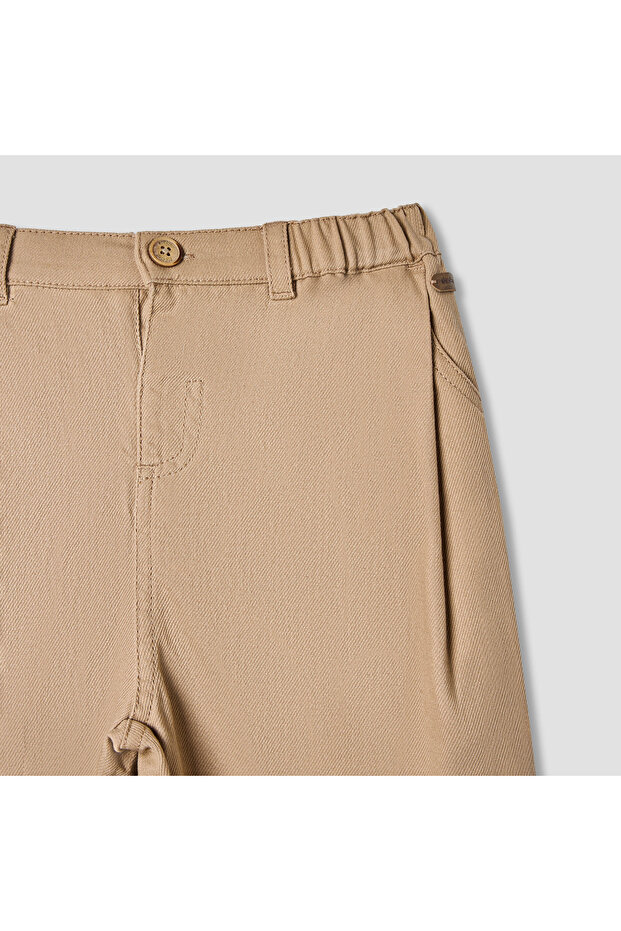 Solid Pants with Pockets - 3