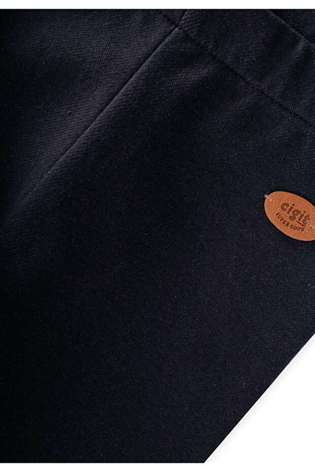 Basic Şardonlu Tayt 1-8 Yaş Lacivert - 3