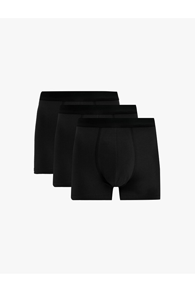 Pamuklu Basic 3'lü Boxer Seti - 1