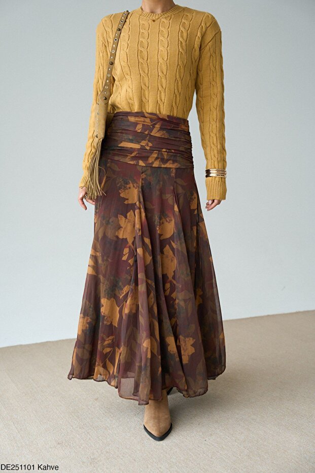 Uzun Şifon Etek - 1