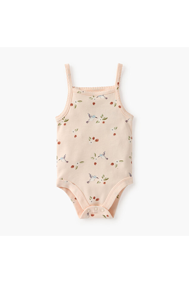 All-Over Print Sleeveless Bodysuit