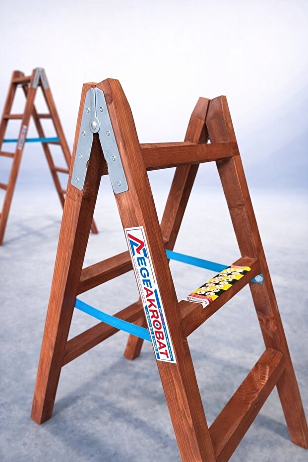 Ahsap Merdiven Çift Çıkışlı 3 + 3 basamaklı - 2