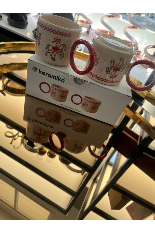 Yılbaşı kupa seti 2li - 2