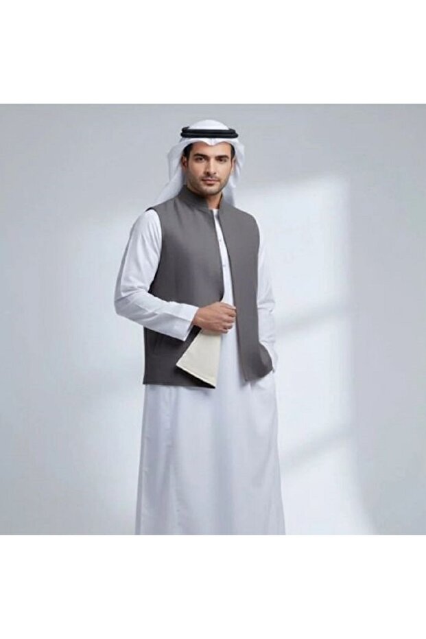 سديري شتوي رجالي فاخر دبل فيس بتصميم السدو التراثي بقماش فخامة وجودة عالية
