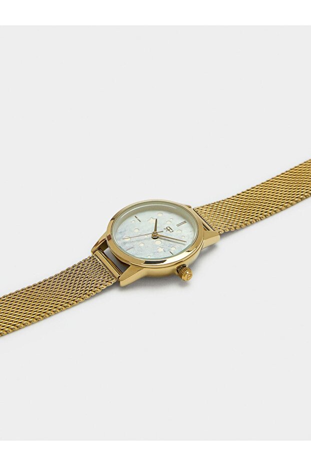 Paslanmaz Çelik Hasır Kayışlı Saat - 1