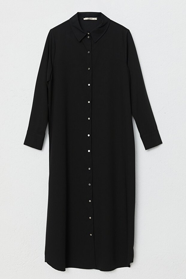 Büyük Beden Basic Tunik Siyah - 1