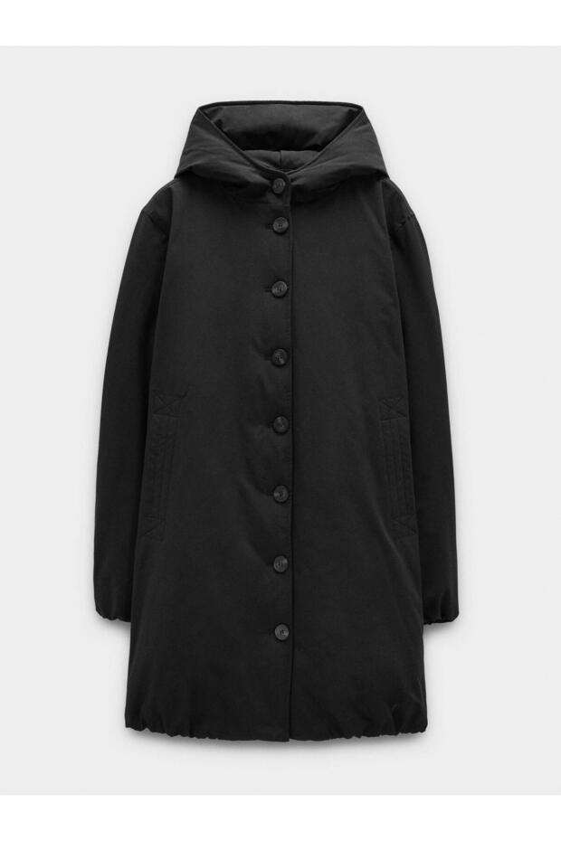 Kapüşonlu Dolgulu Mont - 5