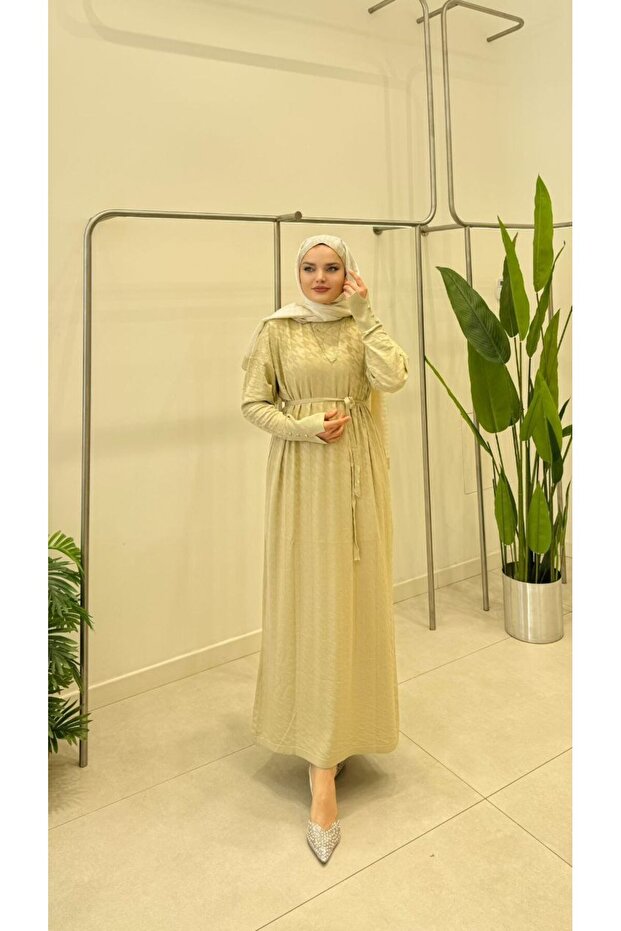 Merserize tesettür elbise - 1