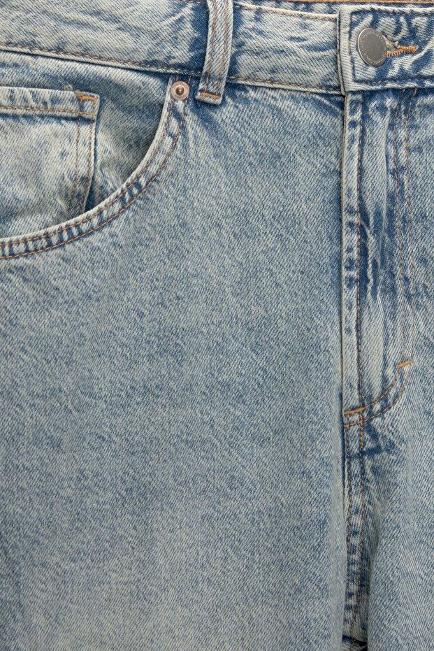 Geniş paça kargo jean - 7