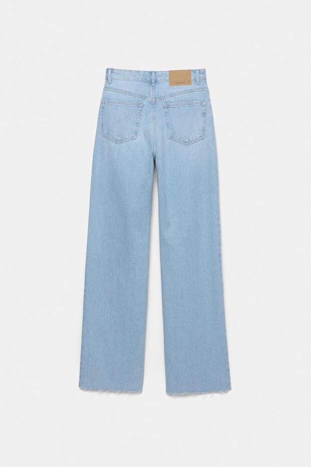 Yüksek bel straight fit jean - 7