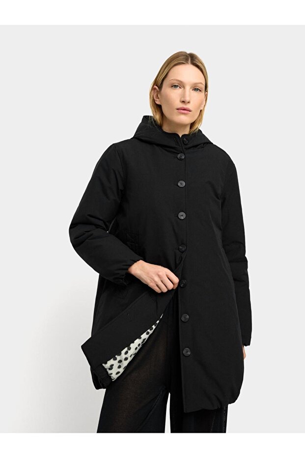 Kapüşonlu Dolgulu Mont - 3