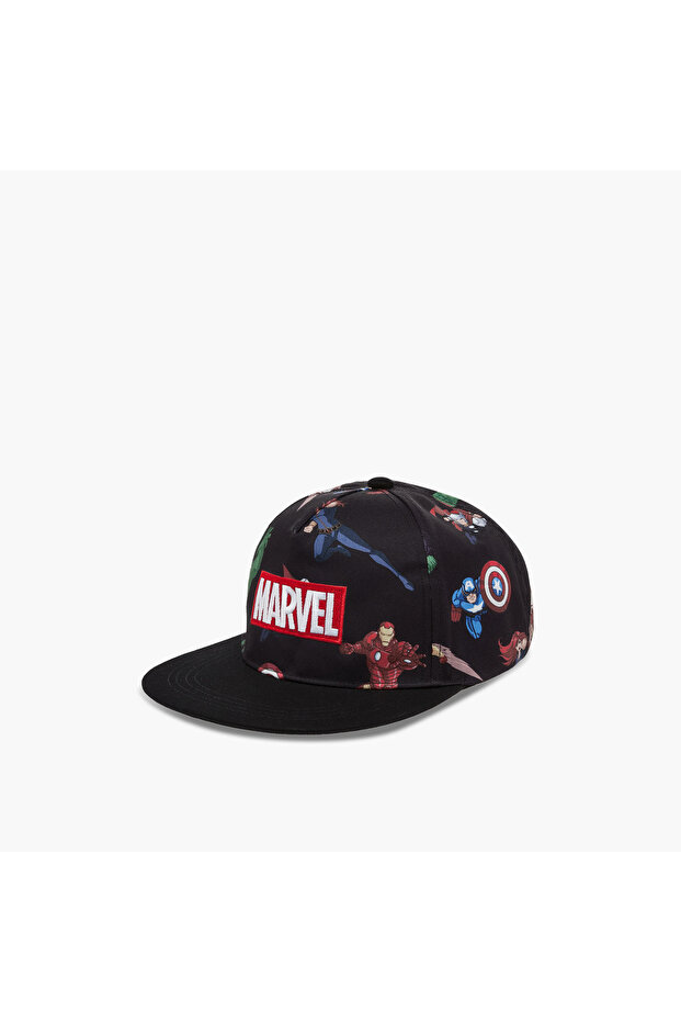 Avengers Print Cap with Hook and Loop Closure - 2