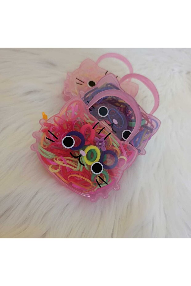 Girl with a Cat Bag and Rubber Buckle Set