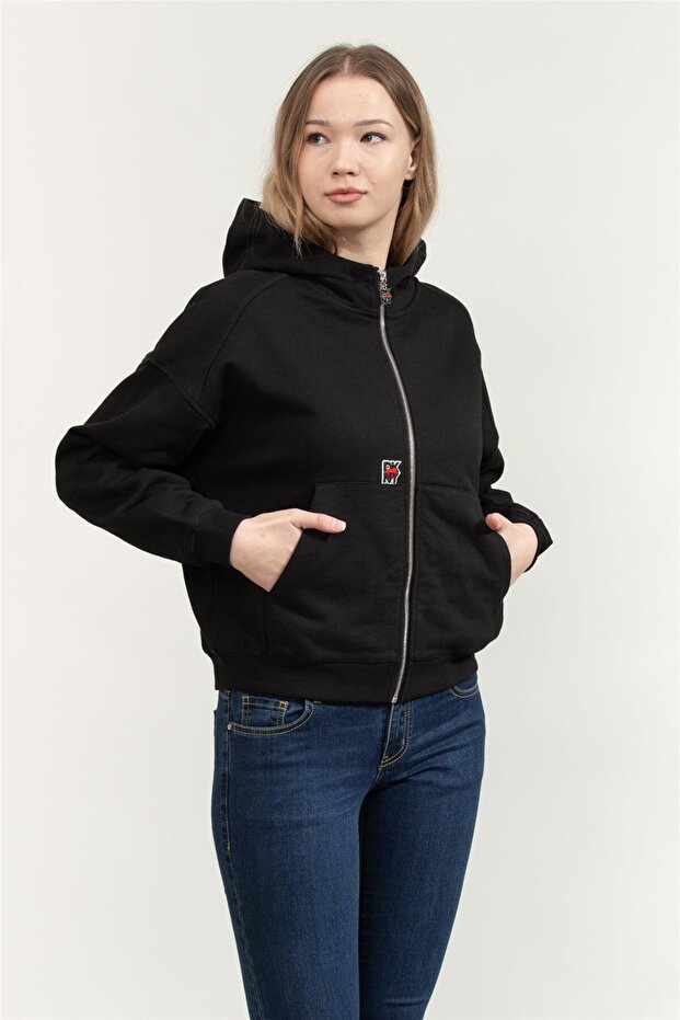 Kadın Kapüşonlu Sweatshirt - 2