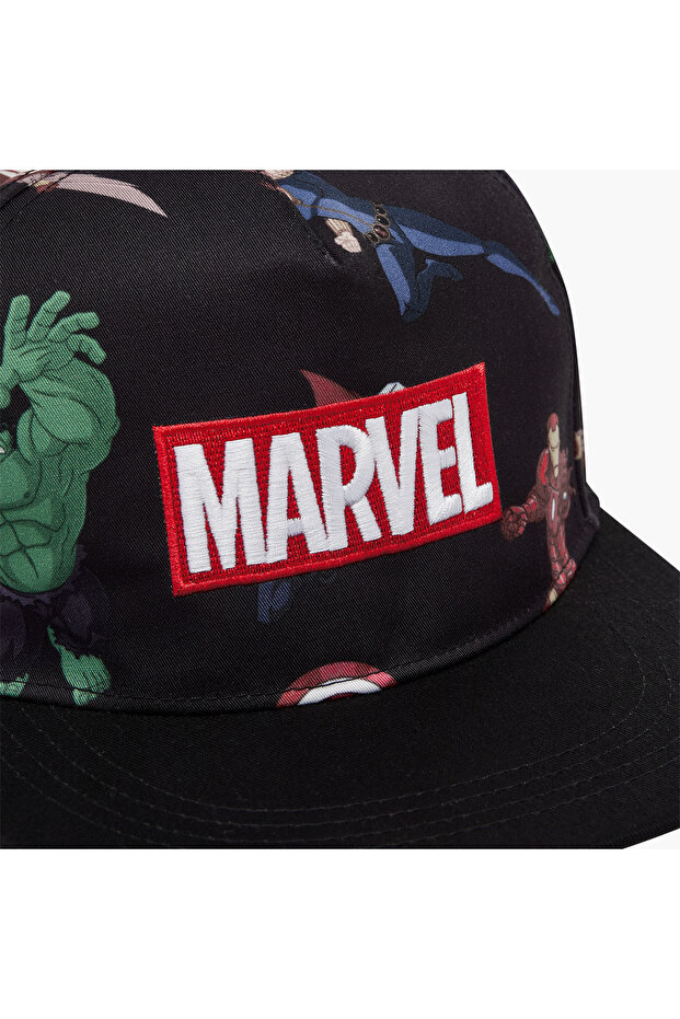 Avengers Print Cap with Hook and Loop Closure - 5