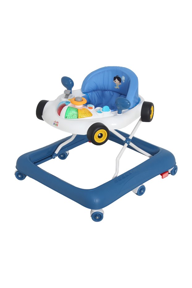 BABY WALKER WITH TOYS-Blue