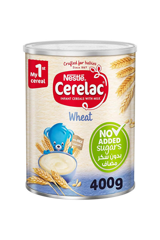 حبوب مع حليب قمح من عمر 6 أشهر 400 ملغ
