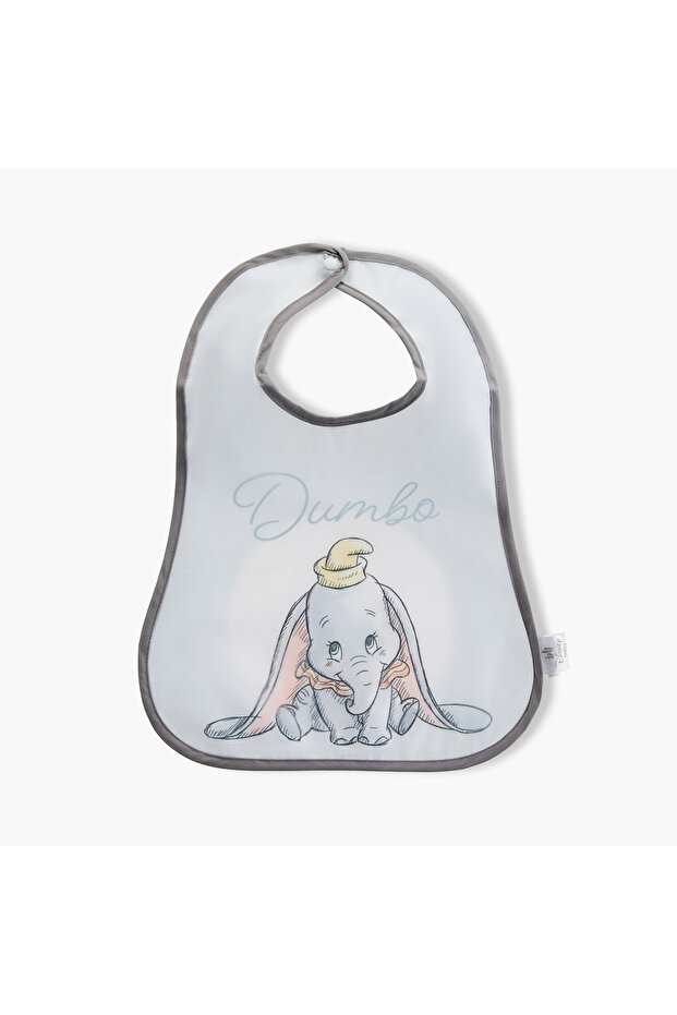 مريلة مطبوعة عليها صورة دامبو مع إغلاق بأزرار - 1