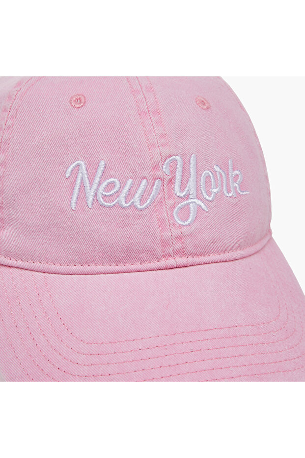 Embroidered Cap with Hook and Loop Closure - 5