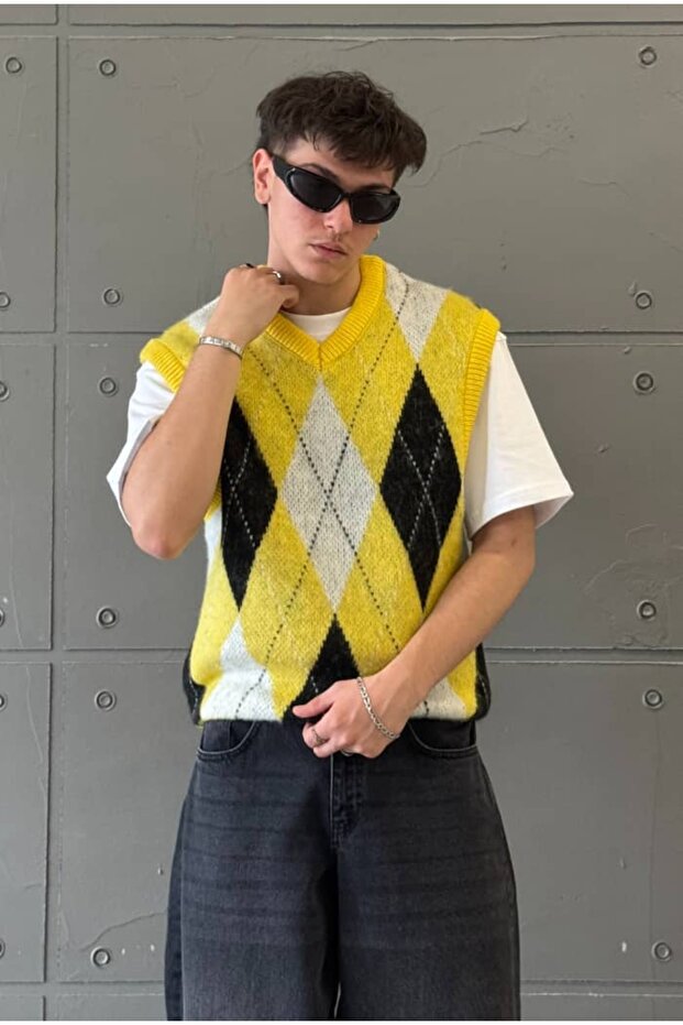 سترة منقوشة بالألماس - 6