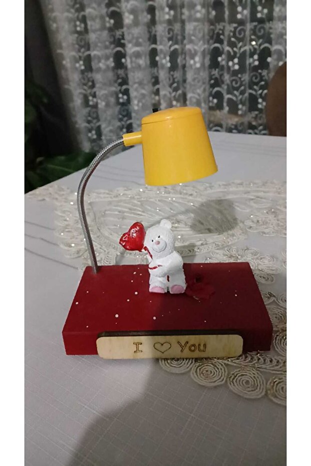 masa üstü figürlü lamba - 1